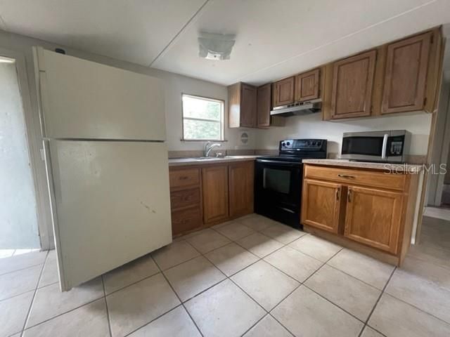 kitchen looks toward the front of the home