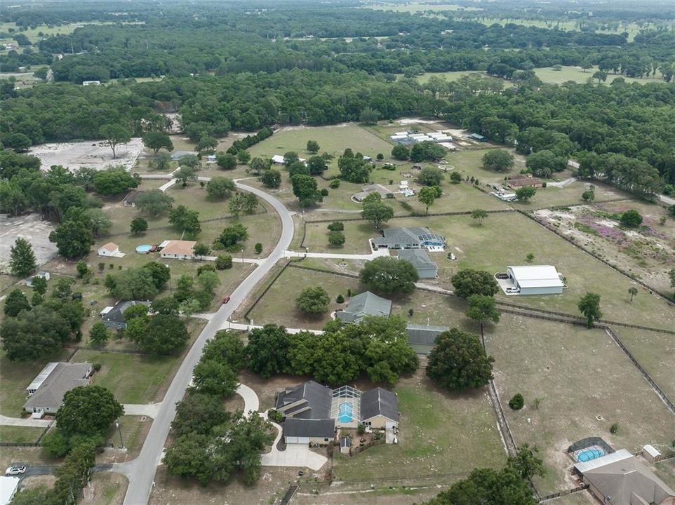 aerial view surrounding area