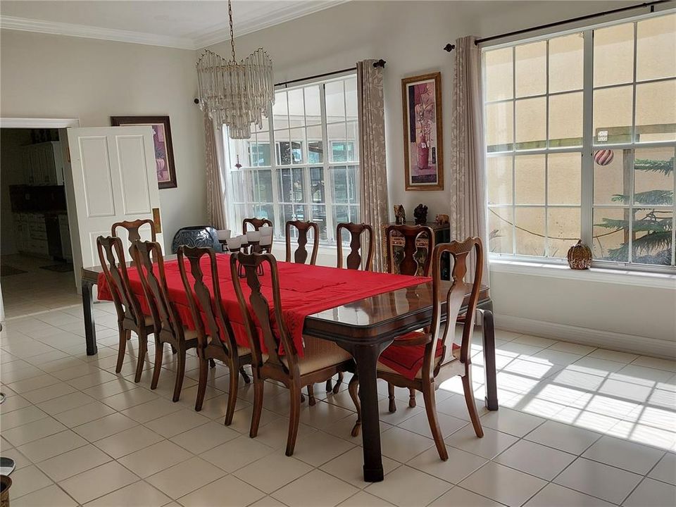 Entertaining will be a joy in this 24 ft long Formal Dining Room.