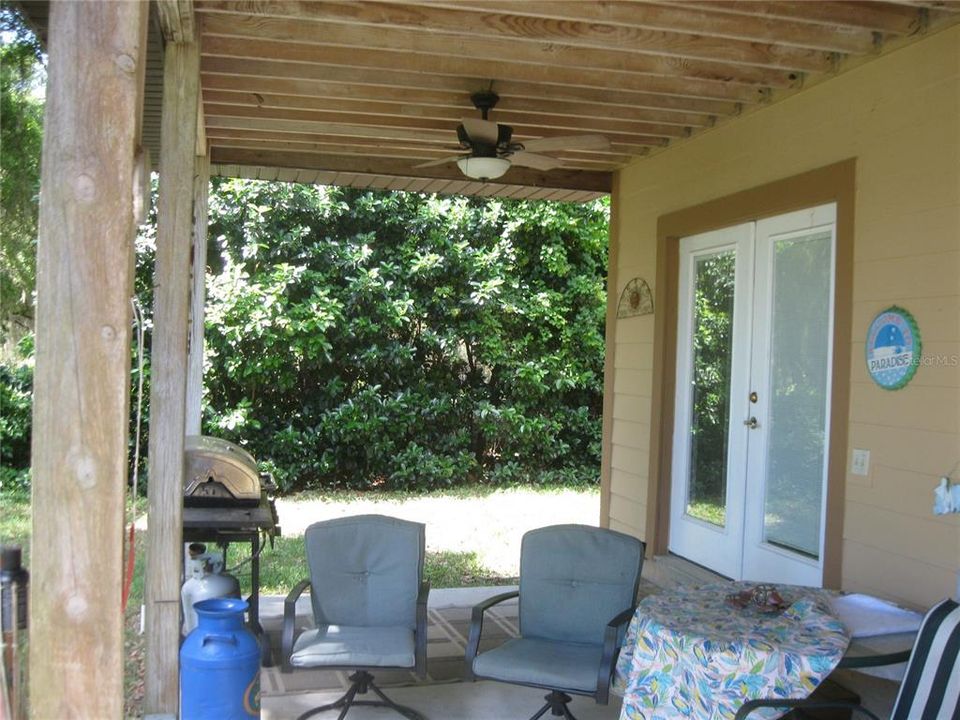 COVERED BACK PORCH