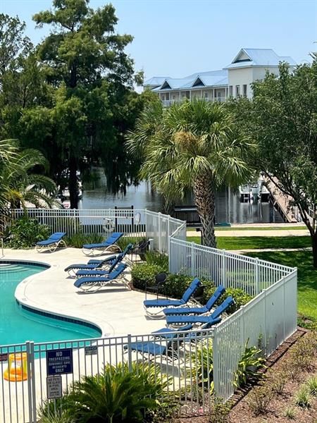 Fenced and gated pool for Suwannee Cove owners