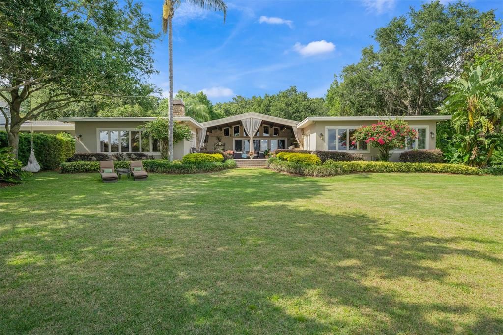 Private manicured spacious yard