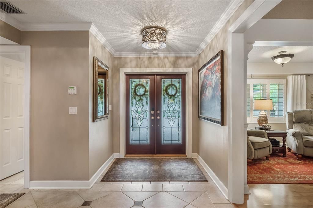 Bright and open foyer