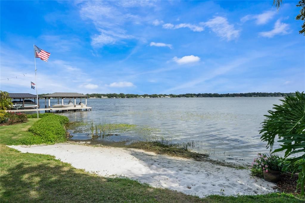 Over 120 feet of the Conway shoreline