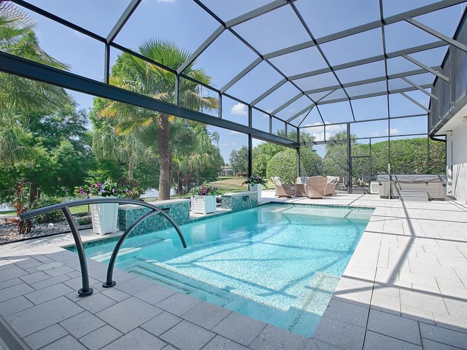 FABULOUS SALT WATER GAS AND SOLAR HEATED POOL!