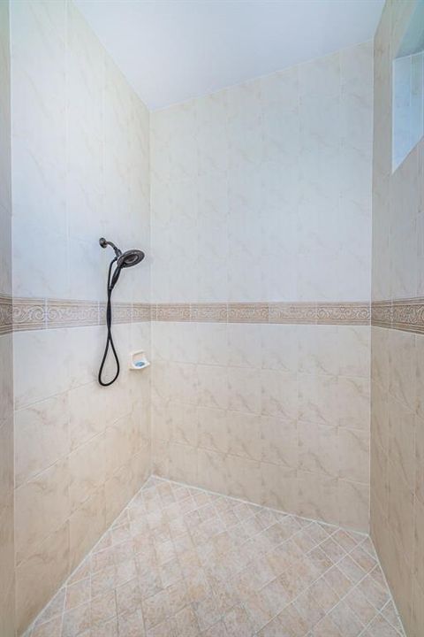 Custom Tiles in Master Shower