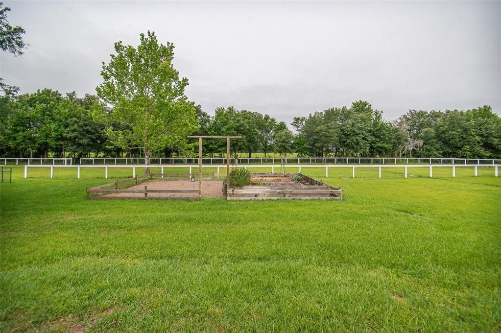 Raised garden area