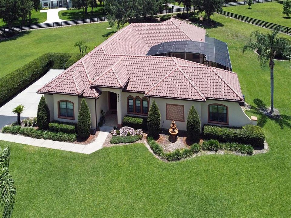 Tile roof great for Florida living.