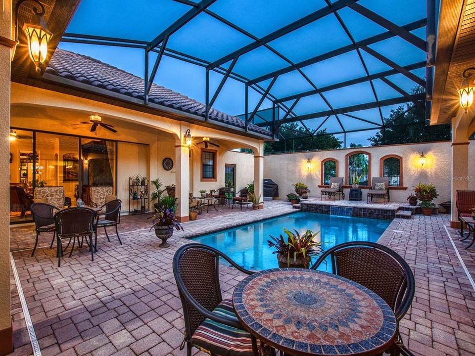 Courtyard in the evening