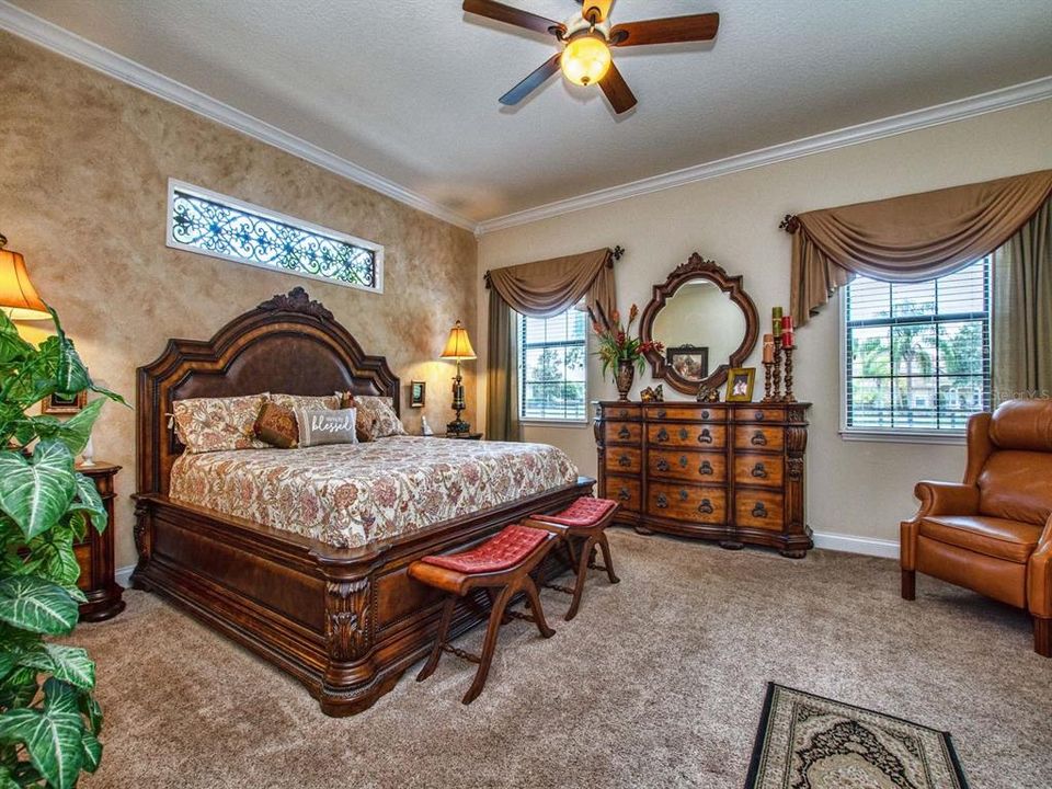 Huge Master bedroom from entry door