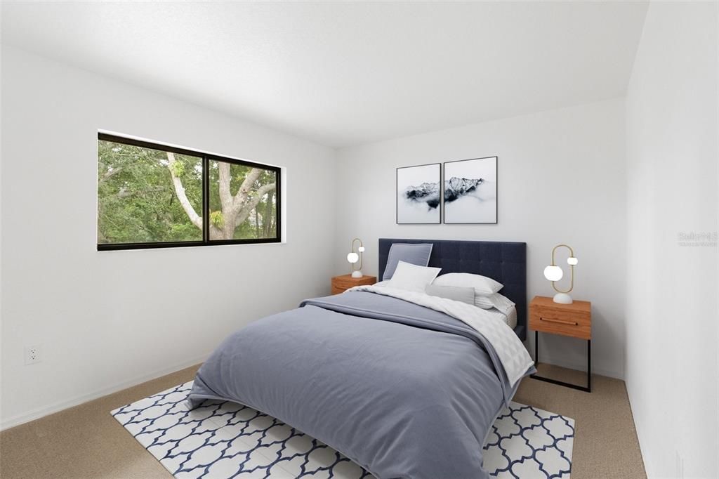 Virtually Staged Third Bedroom