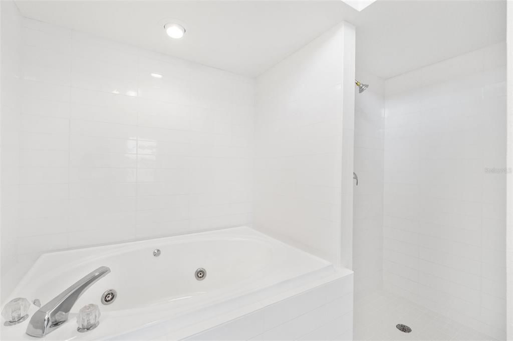 Jetted Tub and Separate Shower