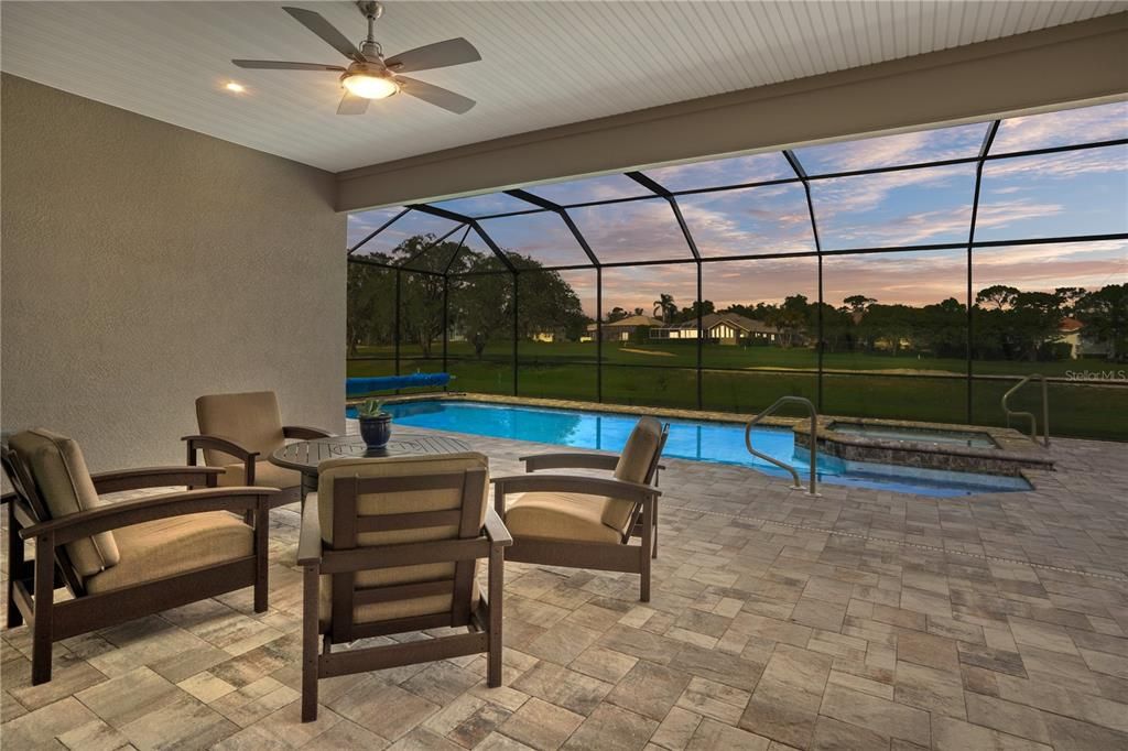 LANAI / POOL OVERLOOKING POND & GOLF COURSE