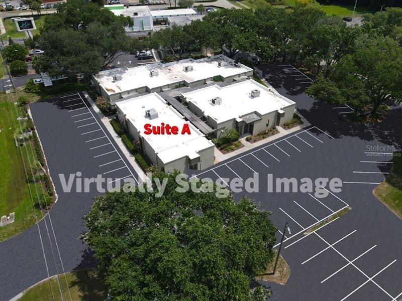 Parking Lot Virtually Staged Image