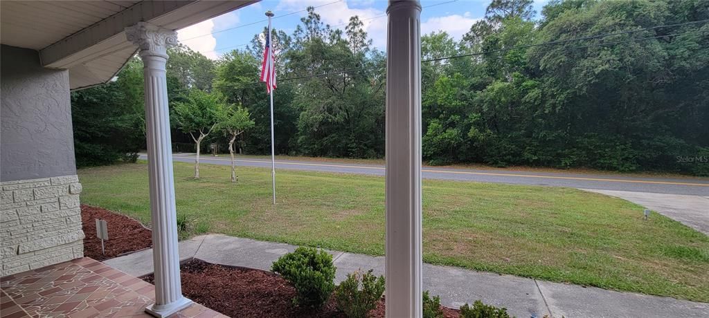 Peaceful front porch