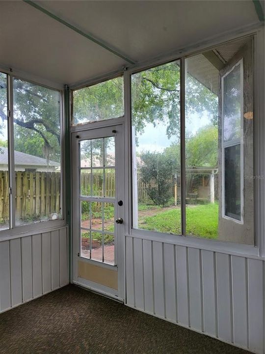 Screened in Rear Porch