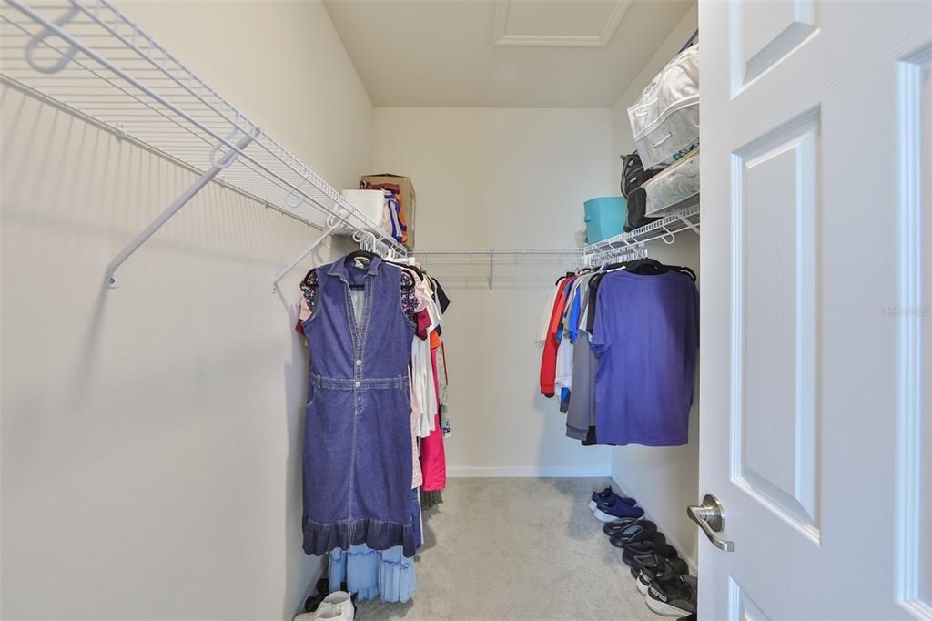 Walk in Closet in Mst. Bedroom