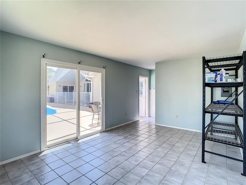 An additional 242 sf BONUS ROOM (not included in the sq footage) is accessed from the pool area and provides the POOL BATHROOM and the extra 11’ x 16’ space would be perfect for a home office, man cave, or exercise room.