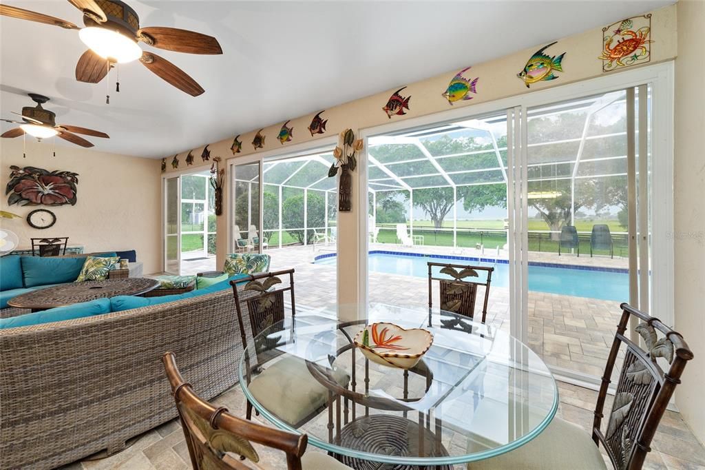 Florida Room opens to pool
