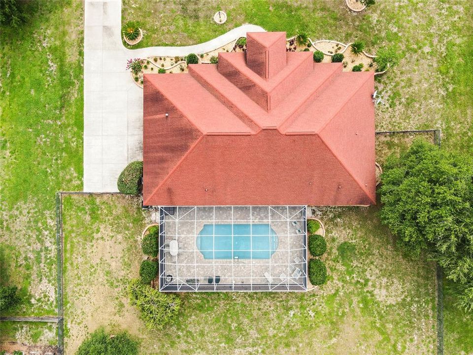aerial of home