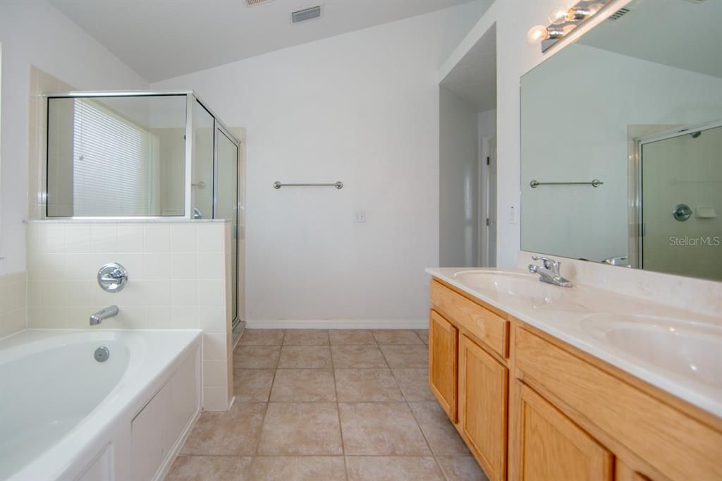 Master Bathroom with Dual Sinks