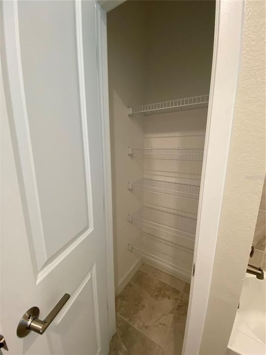 Hallway Bathroom Interior Linen Closet