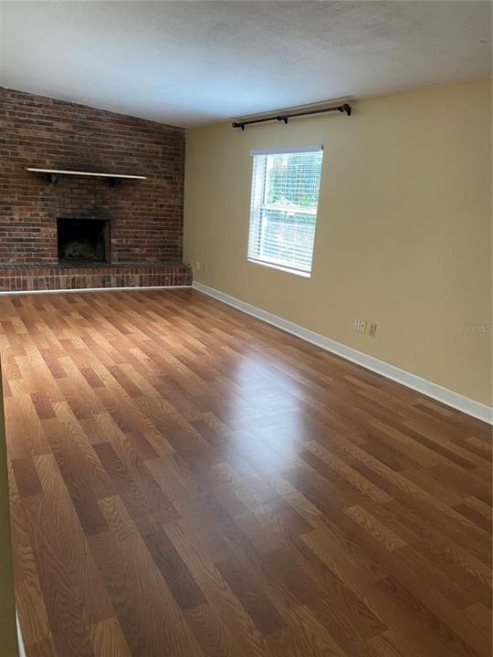 Living room with Wood Burning Fireplace-needs cleaning before use