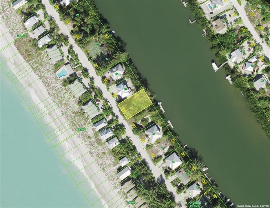 Aerial View of Lot.