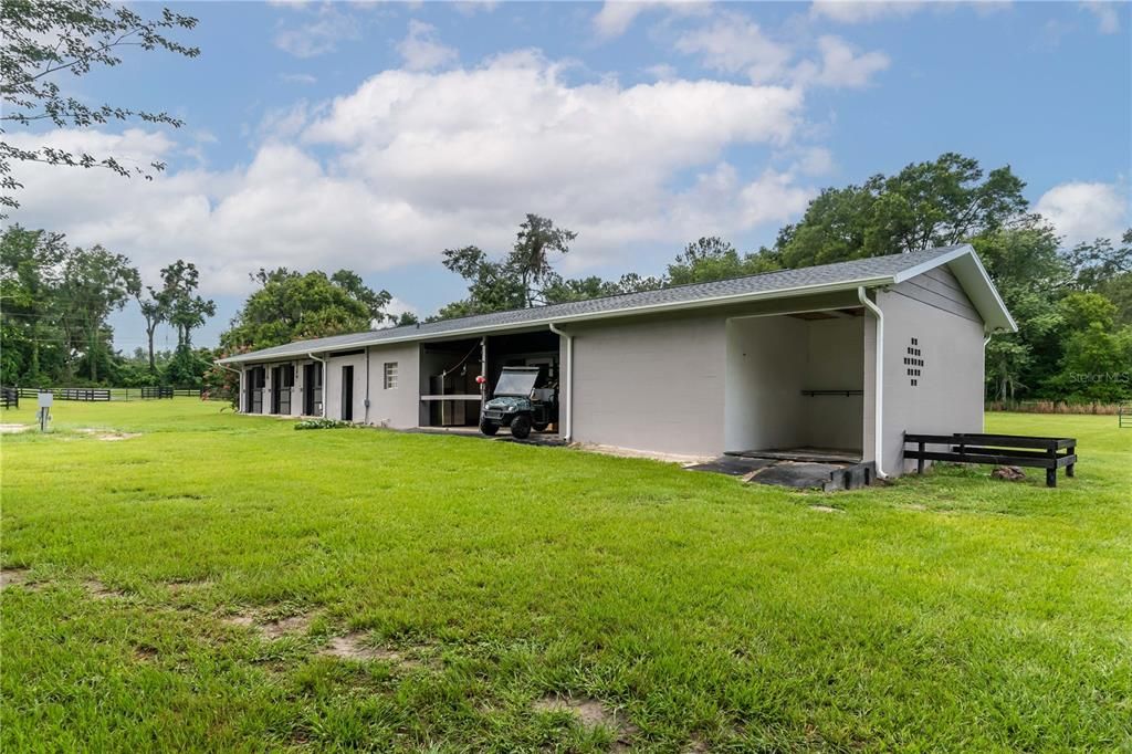 8 Stall Concrete Block Barn