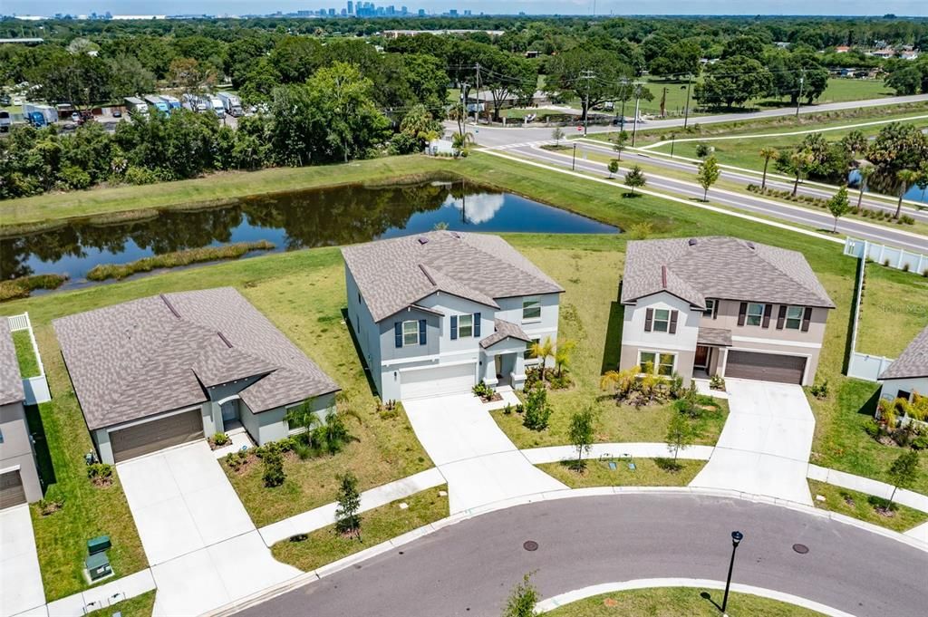 This home sits on an oversized lot with a pond view