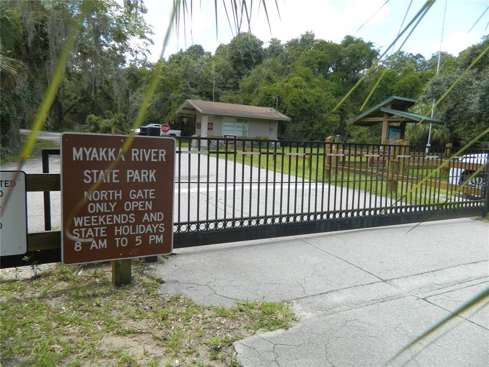 Myakke River State Park North Entrance