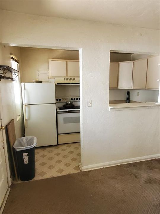 Kitchen of 2bed+1bath unit A in front half of building
