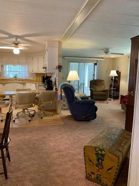 View of Living Room and Kitchen