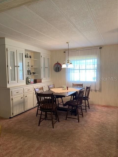 Dining Area with Built-in China Cabinet