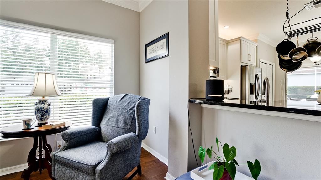 Reading area next to Living Room