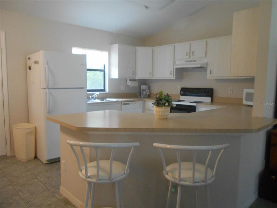 Nice Kitchen Working Area with plenty of cabinets