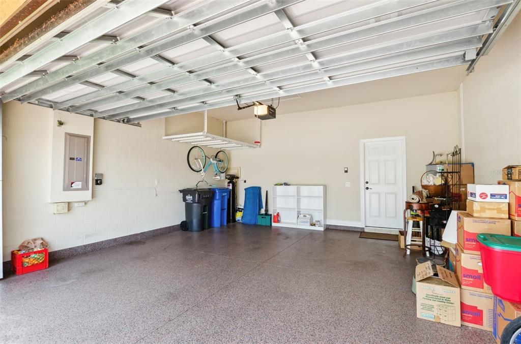 Epoxy Garage Floor, Storage Rack