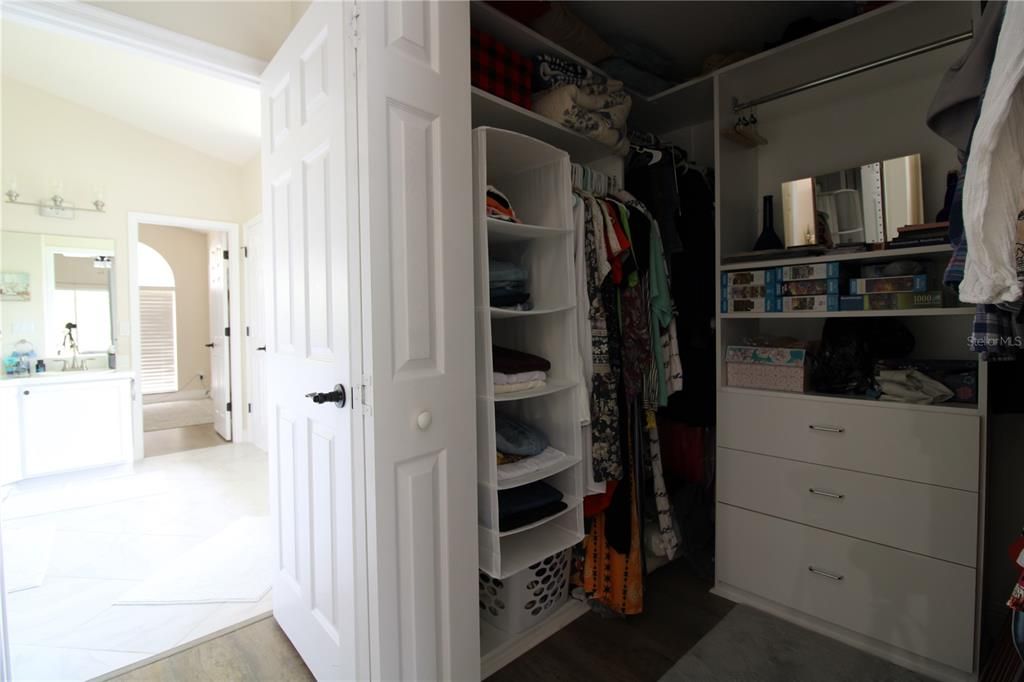 Huge master closet