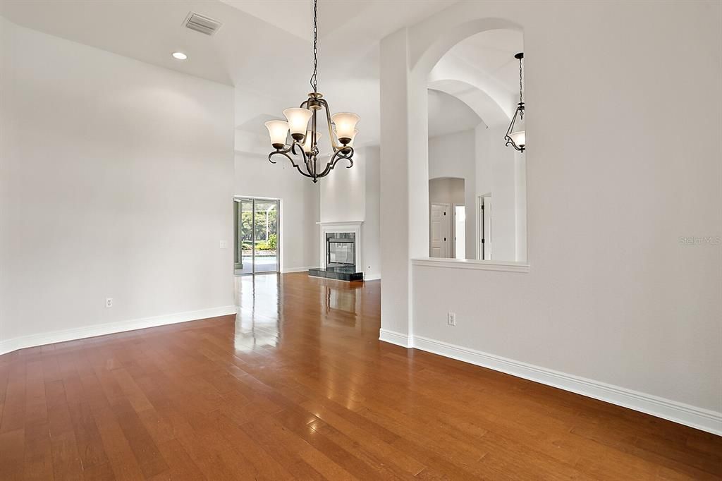 Spacious formal dining area