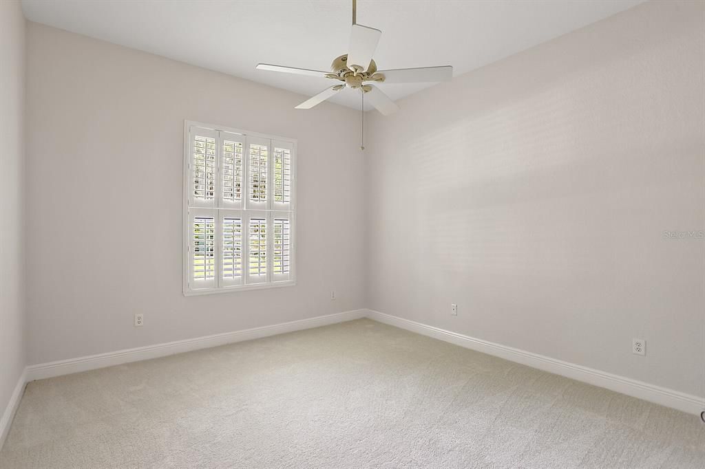 Bedroom 3 with plantation shutters