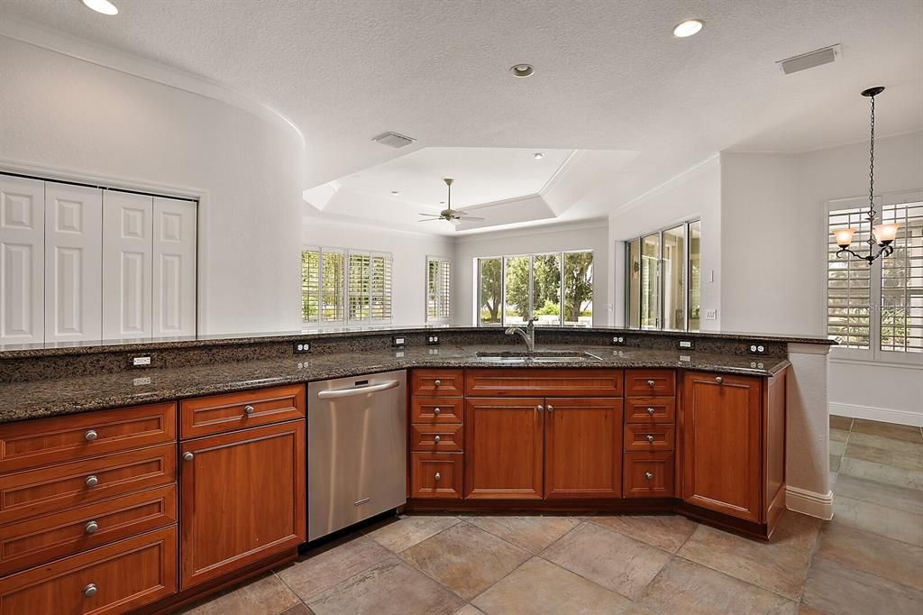 Maple cabinets & Granite countertops