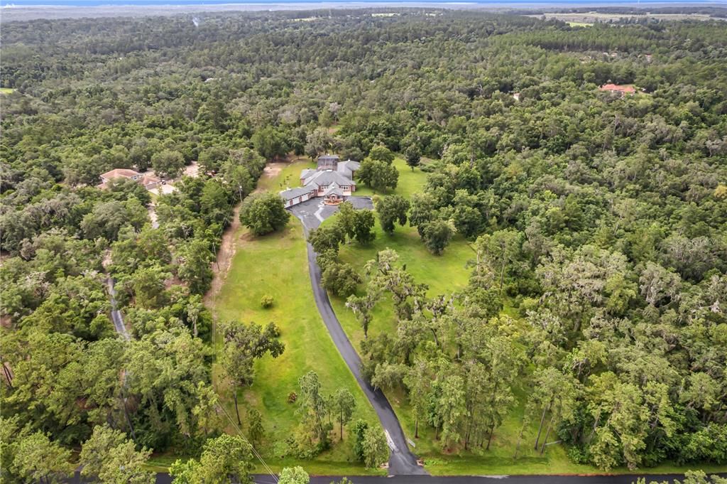 Aerial looking to the Northwest