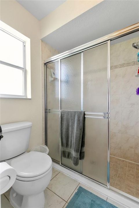 Master bathroom and walk-in shower