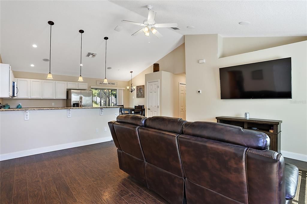 Living Room and Kitchen Area