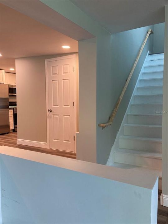 Stairs leading to bedroom 2 and bathroom 2