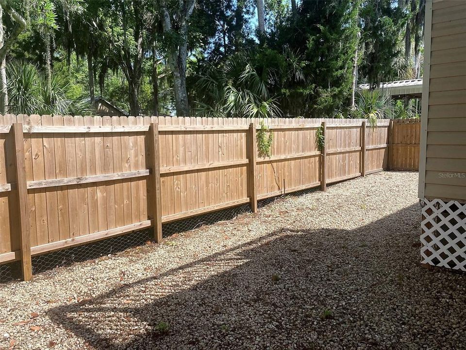 Fenced Backyard