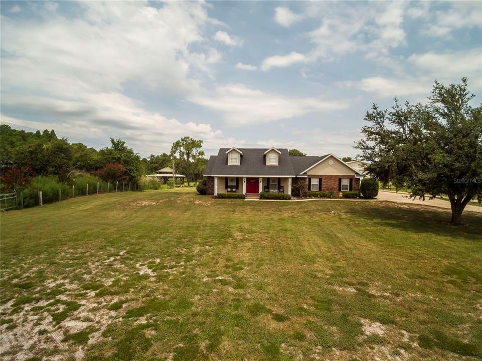 Aerial Front & Side Yard