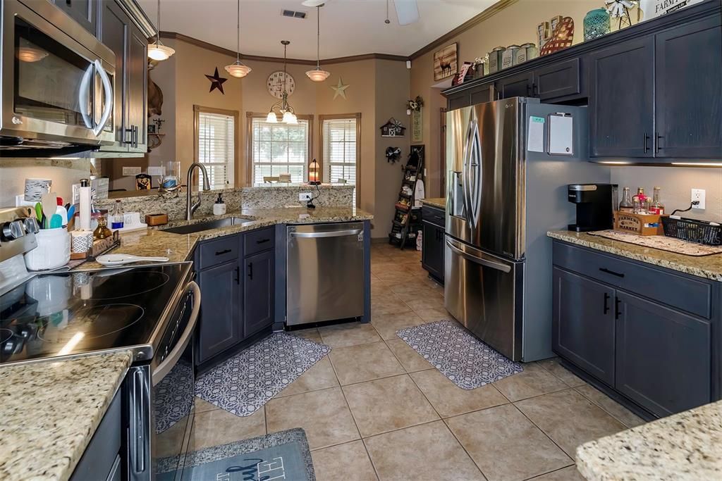 Kitchen with Granite Countertops