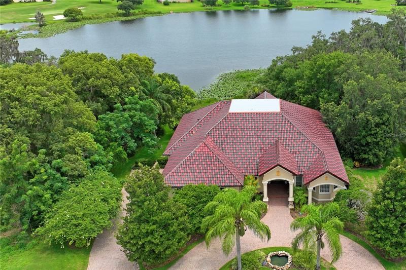 Grand home with stunning roof on premium lot!