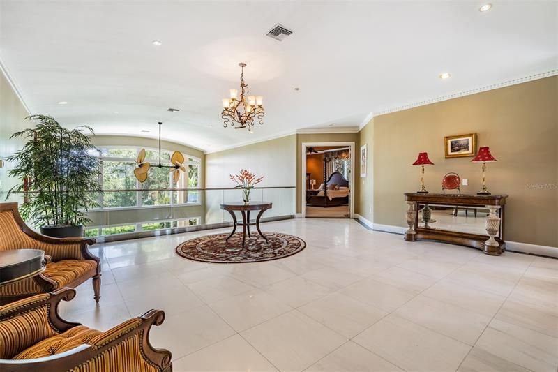 Grand foyer with marble floors and open views!